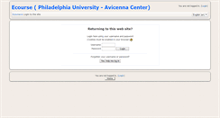 Desktop Screenshot of ecourse.philadelphia.edu.jo